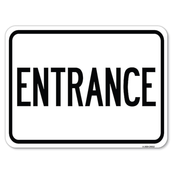 Safety Sign, 18 in Height, Aluminum, 24612